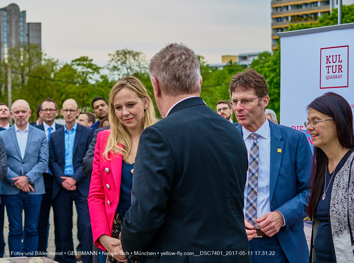 11. Mai 2017 - Grundsteinlegung für die LOGE und dem Kulturquadrat in Neuperlach